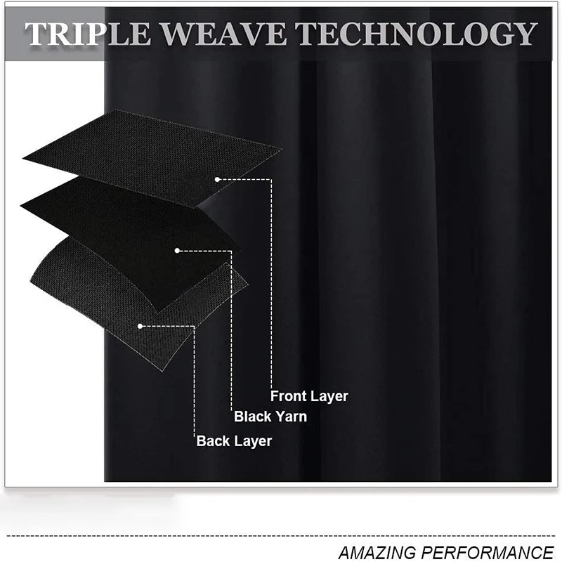 Polyester Blackout Curtain for Bedroom Polyester Blackout Curtain for Bedroom