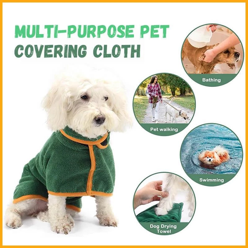 Polyester Fabric Dog Drying Robe