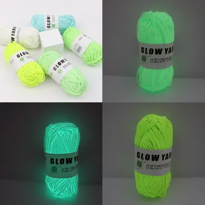 Polyester Glow in the Dark Yarn Polyester Glow in the Dark Yarn