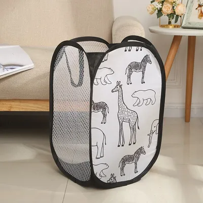 Polyester Mesh Foldable Clothes Basket Polyester Mesh Foldable Clothes Basket