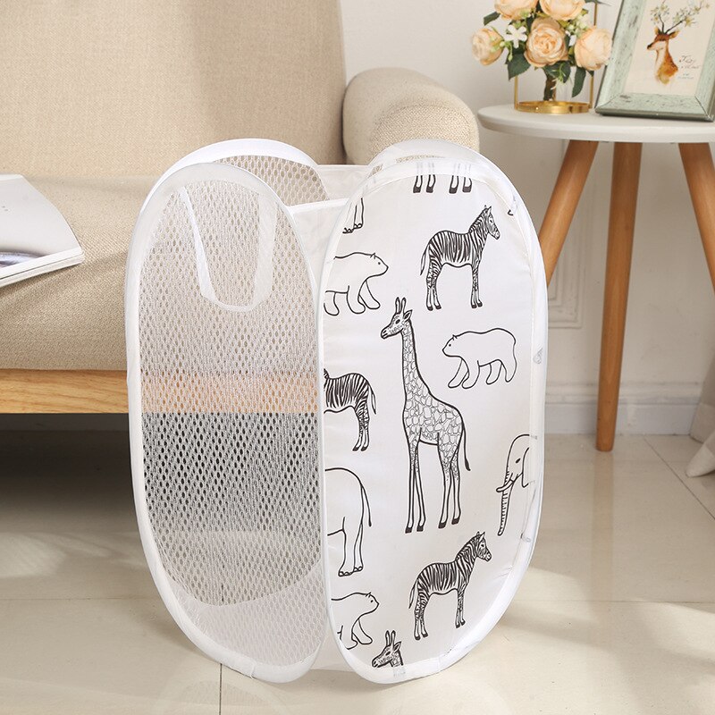 Polyester Mesh Foldable Clothes Basket Polyester Mesh Foldable Clothes Basket