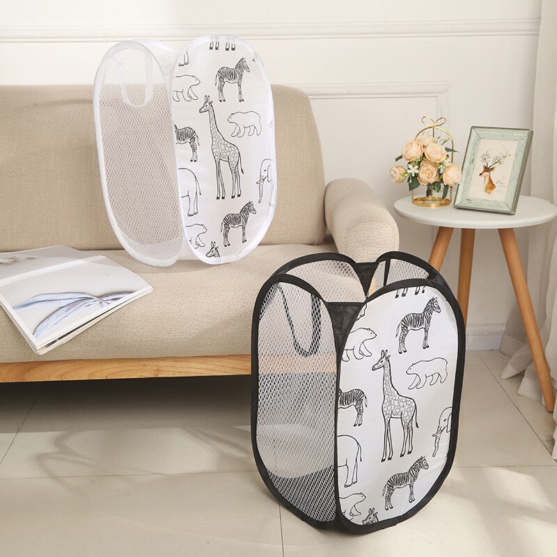 Polyester Mesh Foldable Clothes Basket Polyester Mesh Foldable Clothes Basket