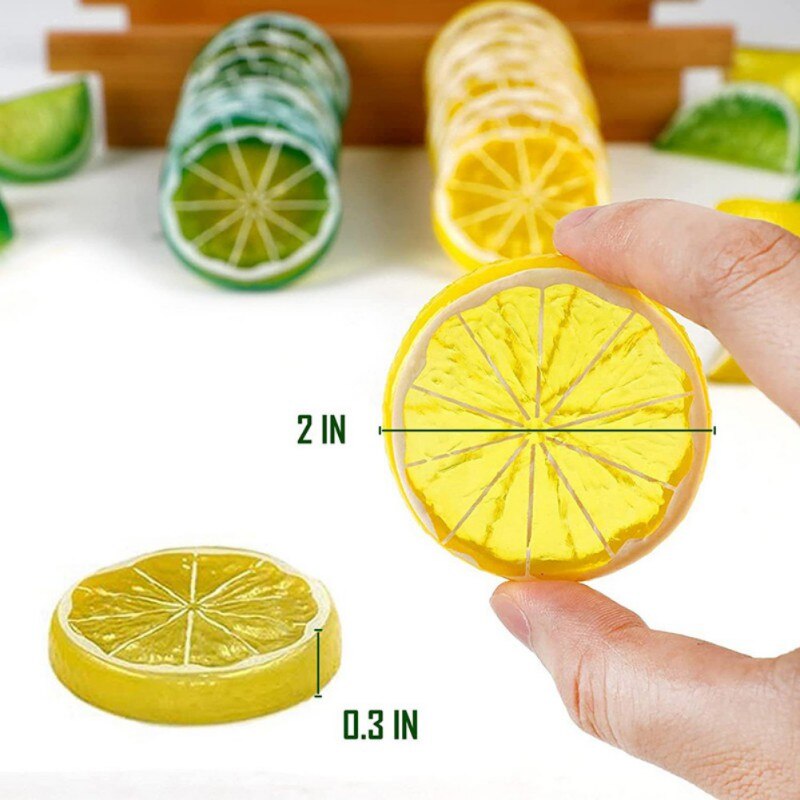 Polyfoam Fake Lemon Slices (12pcs) Polyfoam Fake Lemon Slices (12pcs)