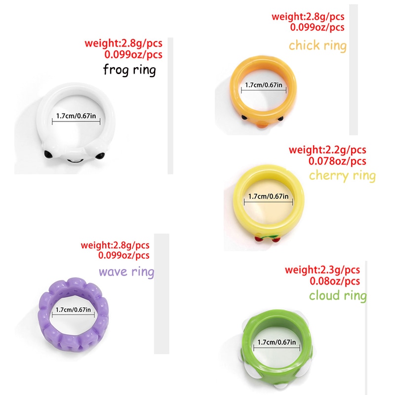 Polymer Clay Frog Ring Fashion Jewelry Polymer Clay Frog Ring Fashion Jewelry
