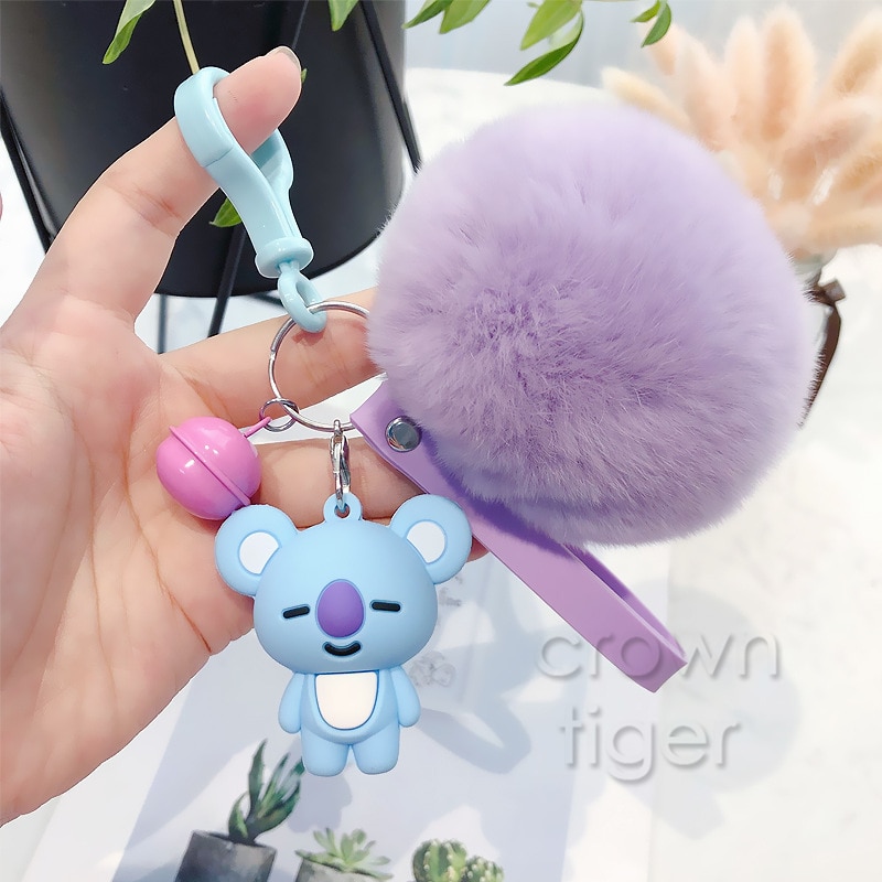 Pom Pom Keyring BT21 Characters Pom Pom Keyring BT21 Characters
