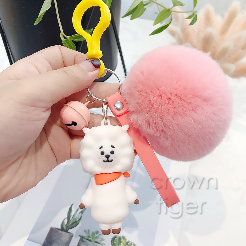 Pom Pom Keyring BT21 Characters Pom Pom Keyring BT21 Characters