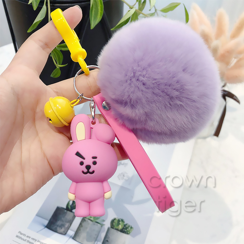 Pom Pom Keyring BT21 Characters Pom Pom Keyring BT21 Characters