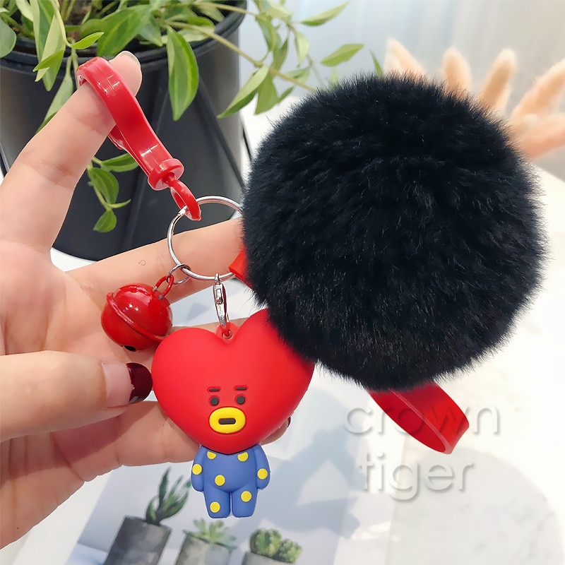 Pom Pom Keyring BT21 Characters Pom Pom Keyring BT21 Characters