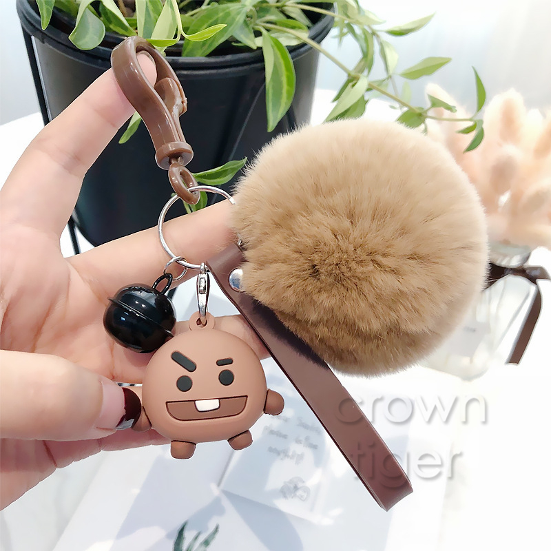 Pom Pom Keyring BT21 Characters Pom Pom Keyring BT21 Characters