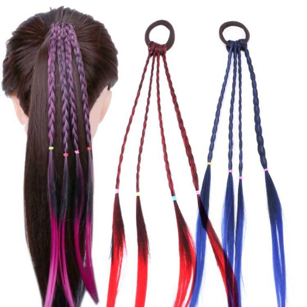 Ponytail Colorful Wig Accessories