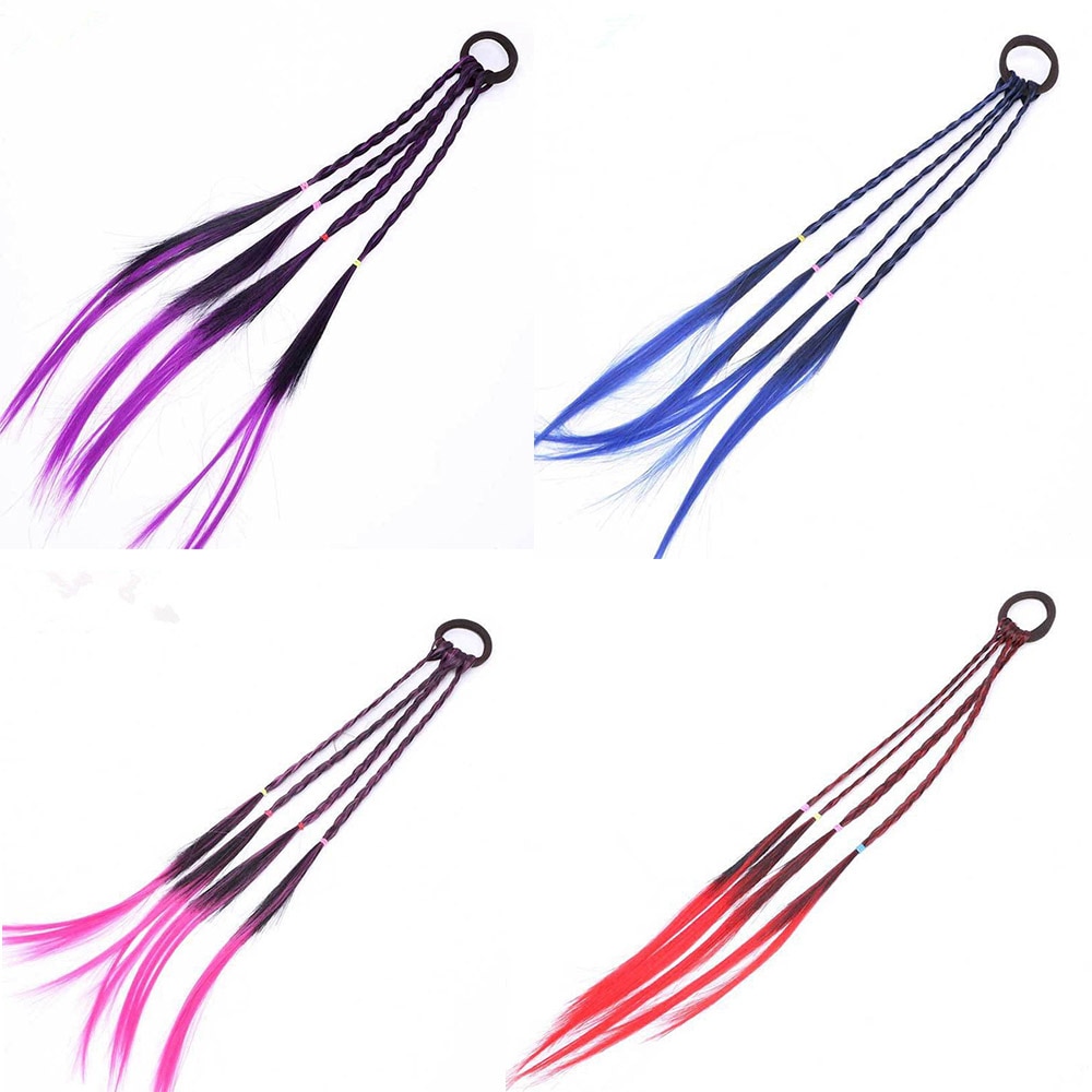 Ponytail Colorful Wig Accessories