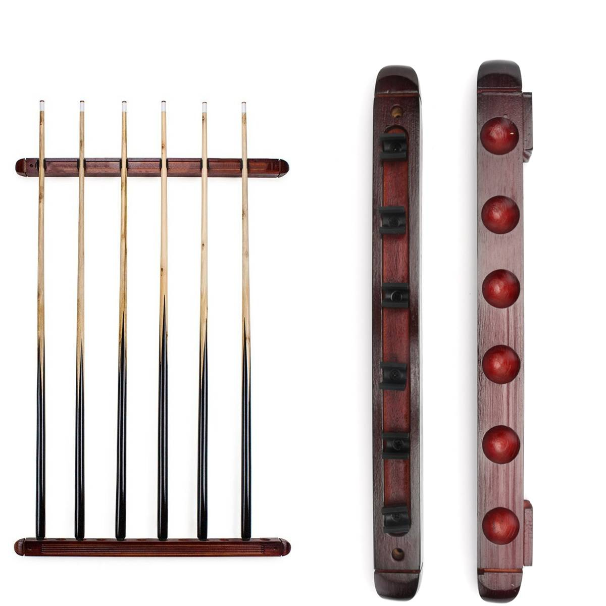 Pool Stick Holder 6-Slot Wall Rack Pool Stick Holder 6-Slot Wall Rack