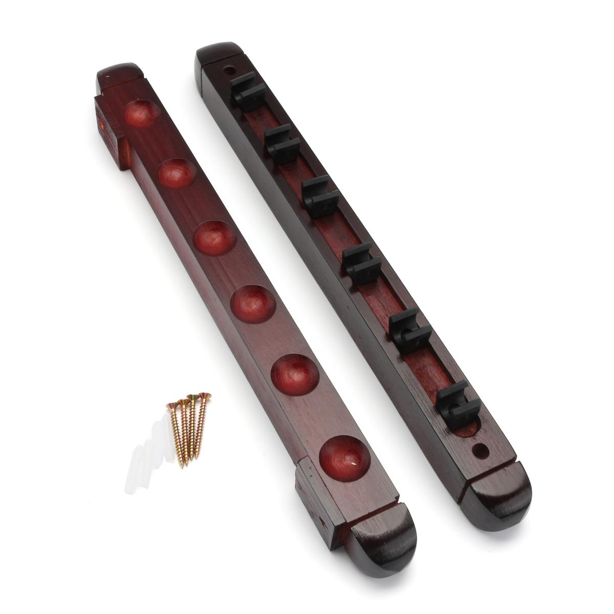 Pool Stick Holder 6-Slot Wall Rack Pool Stick Holder 6-Slot Wall Rack