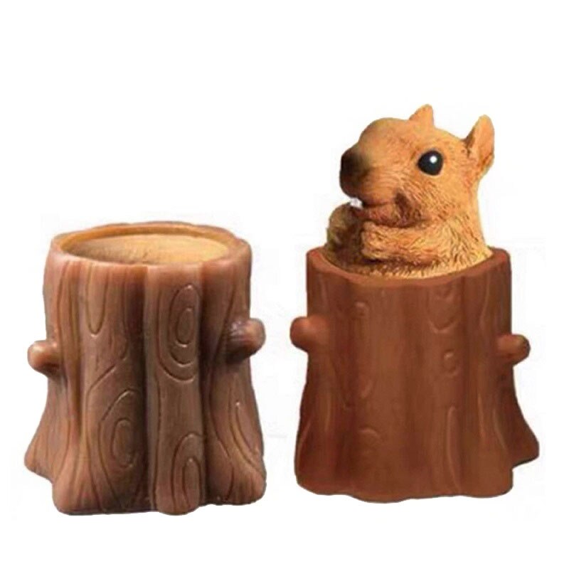Pop Out Squeeze Squirrel Fidget Toy