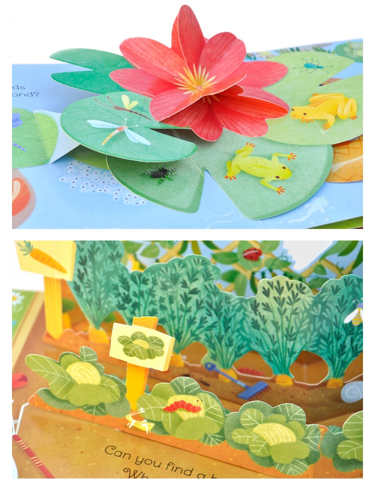 Pop Up Book Kids Garden Book Pop Up Book Kids Garden Book