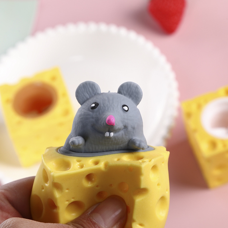 Pop Up Funny Mouse And Cheese Block Squeeze Anti-stress Toy Hide And Seek Figures Stress Relief Fidget Toys For Kids Pop Up Funny Mouse And Cheese Block Squeeze Anti-stress Toy Hide And Seek Figures Stress Relief Fidget Toys For Kids