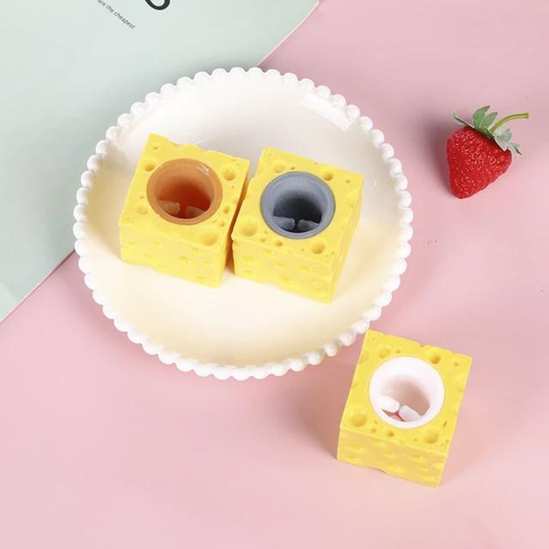 Pop Up Funny Mouse And Cheese Block Squeeze Anti-stress Toy Hide And Seek Figures Stress Relief Fidget Toys For Kids Pop Up Funny Mouse And Cheese Block Squeeze Anti-stress Toy Hide And Seek Figures Stress Relief Fidget Toys For Kids