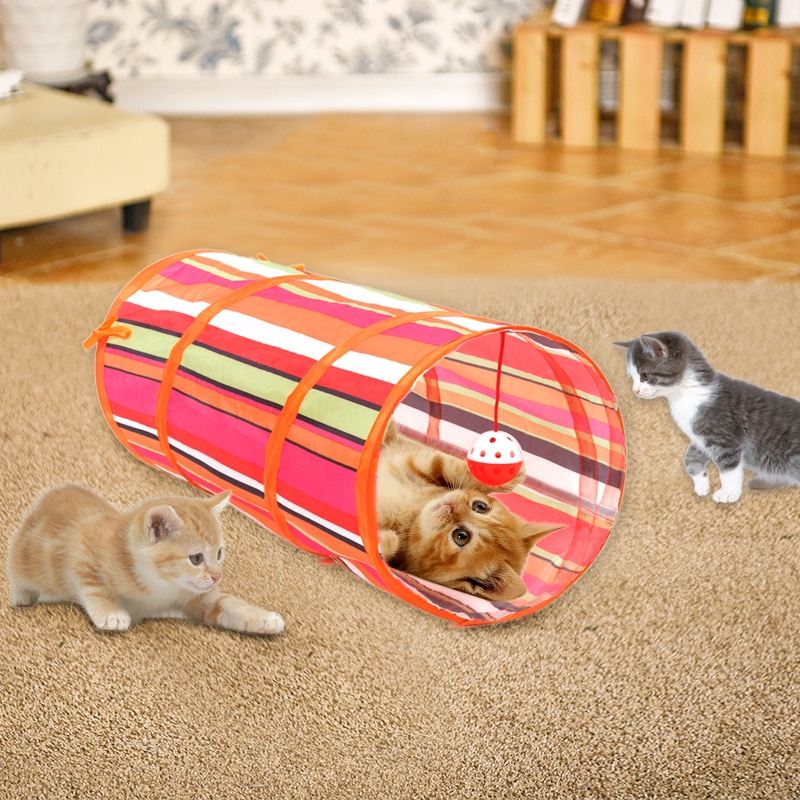 Pop Up Kitten Tunnel with Toy