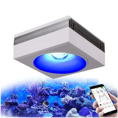PopBloom RL90 WiFi Led Aquarium Light Full Spectrum, Reef Light Aquarium Saltwater Coral Growing Marine Aquarium Tank