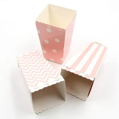 Popcorn Bucket Pink Party Supply (12 pieces) Popcorn Bucket Pink Party Supply (12 pieces)