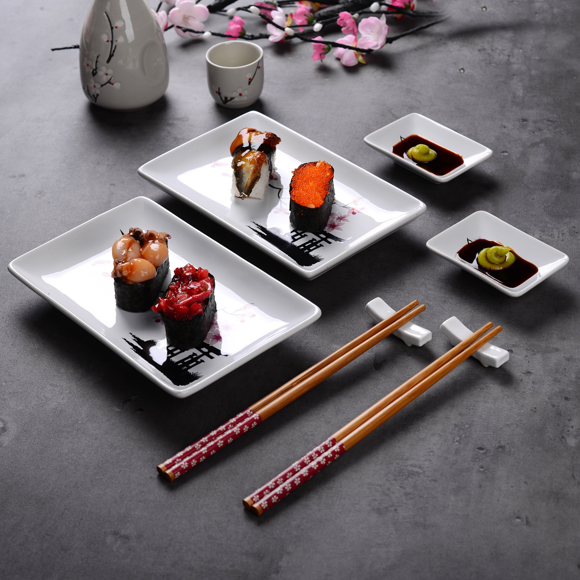 Porcelain Sushi Dish Set (8pcs)