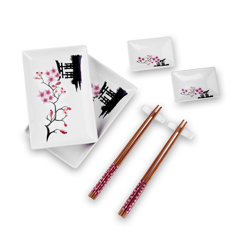 Porcelain Sushi Dish Set (8pcs) Porcelain Sushi Dish Set (8pcs)