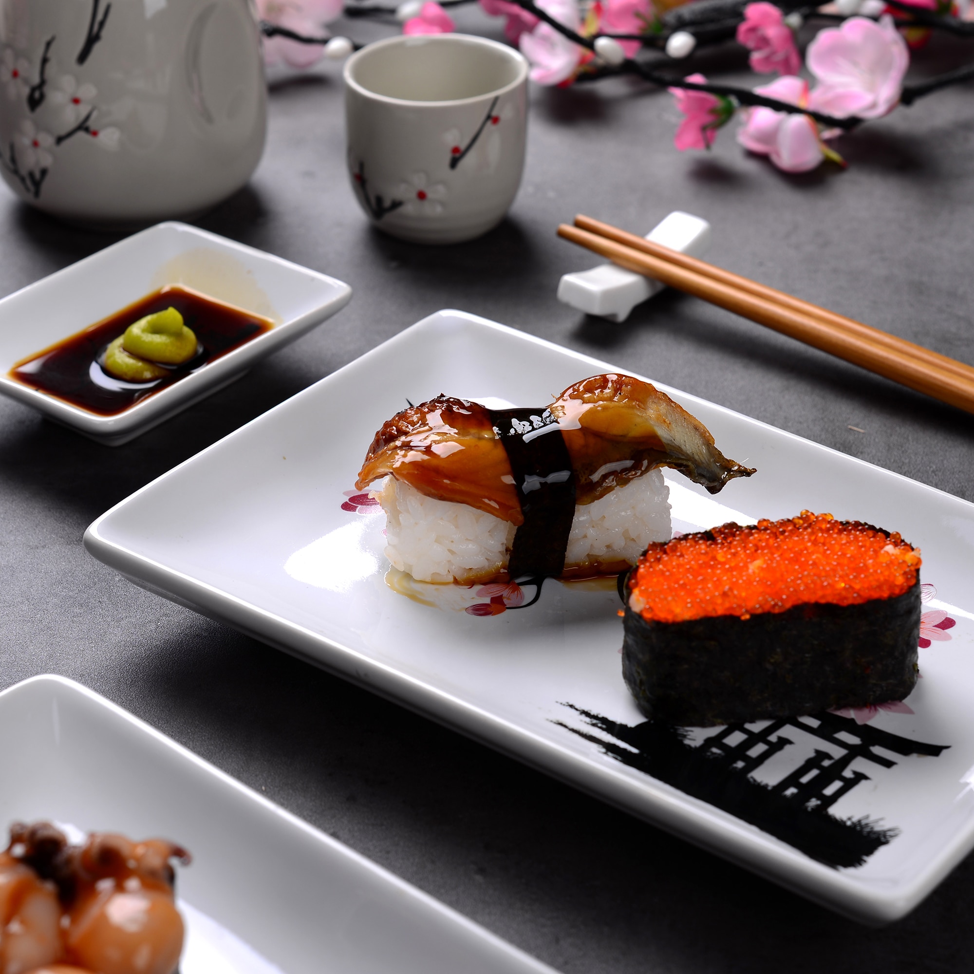 Porcelain Sushi Dish Set (8pcs) Porcelain Sushi Dish Set (8pcs)