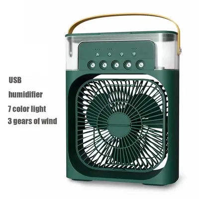 Portable 3 In 1 Fan AIr Conditioner Household Small Air Cooler LED Night Lights Humidifier Air Adjustment Home Fans