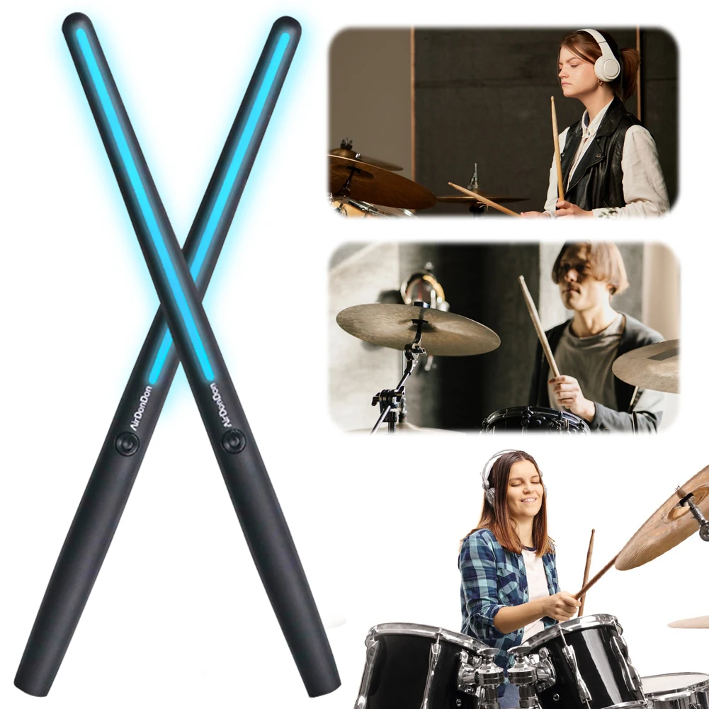 Portable Air Drum Set Air Electronic Drum Sticks Realistic Effect Air Drum Adapter Electronic Drum Set for Kids Adults Portable Air Drum Set Air Electronic Drum Sticks Realistic Effect Air Drum Adapter Electronic Drum Set for Kids Adults