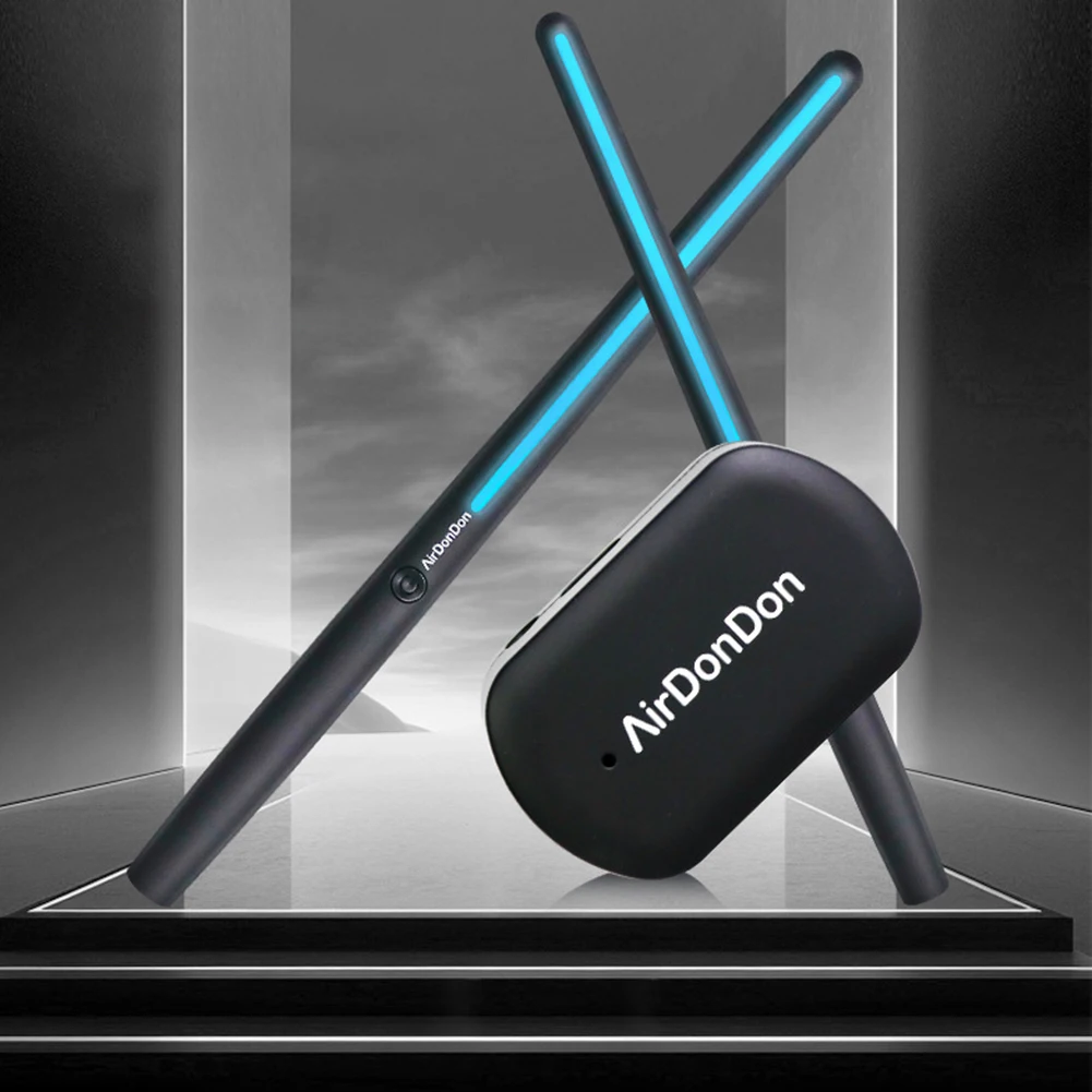 Portable Air Drum Set Air Electronic Drum Sticks Realistic Effect Air Drum Adapter Electronic Drum Set for Kids Adults Portable Air Drum Set Air Electronic Drum Sticks Realistic Effect Air Drum Adapter Electronic Drum Set for Kids Adults