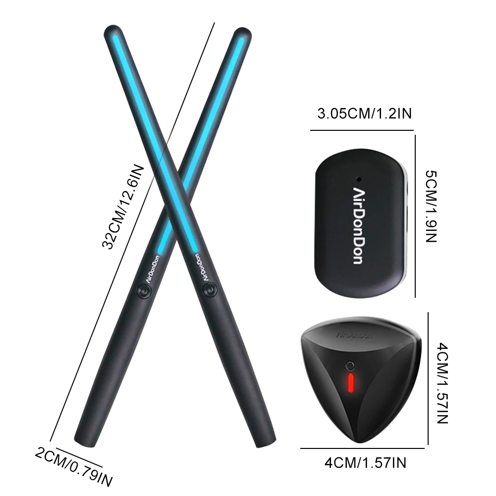 Portable Air Drum Set Air Electronic Drum Sticks Realistic Effect Air Drum Adapter Electronic Drum Set for Kids Adults Portable Air Drum Set Air Electronic Drum Sticks Realistic Effect Air Drum Adapter Electronic Drum Set for Kids Adults