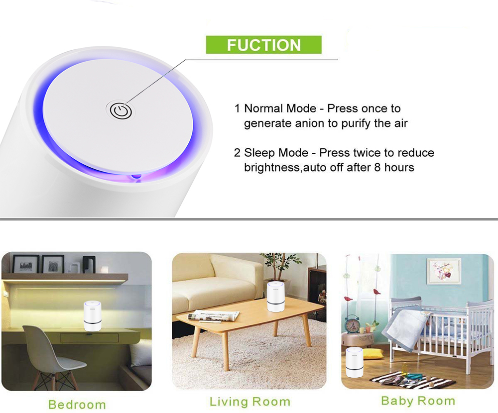 Portable Air Purifier With Night Light Portable Air Purifier With Night Light