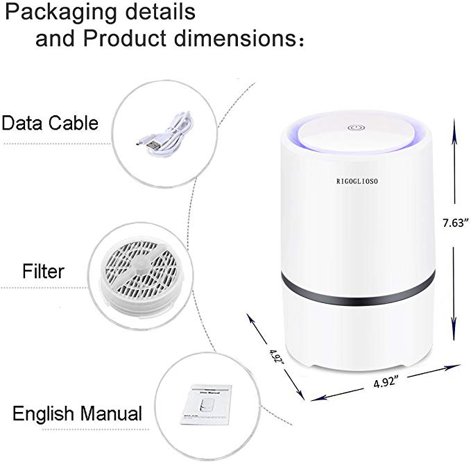 Portable Air Purifier With Night Light Portable Air Purifier With Night Light