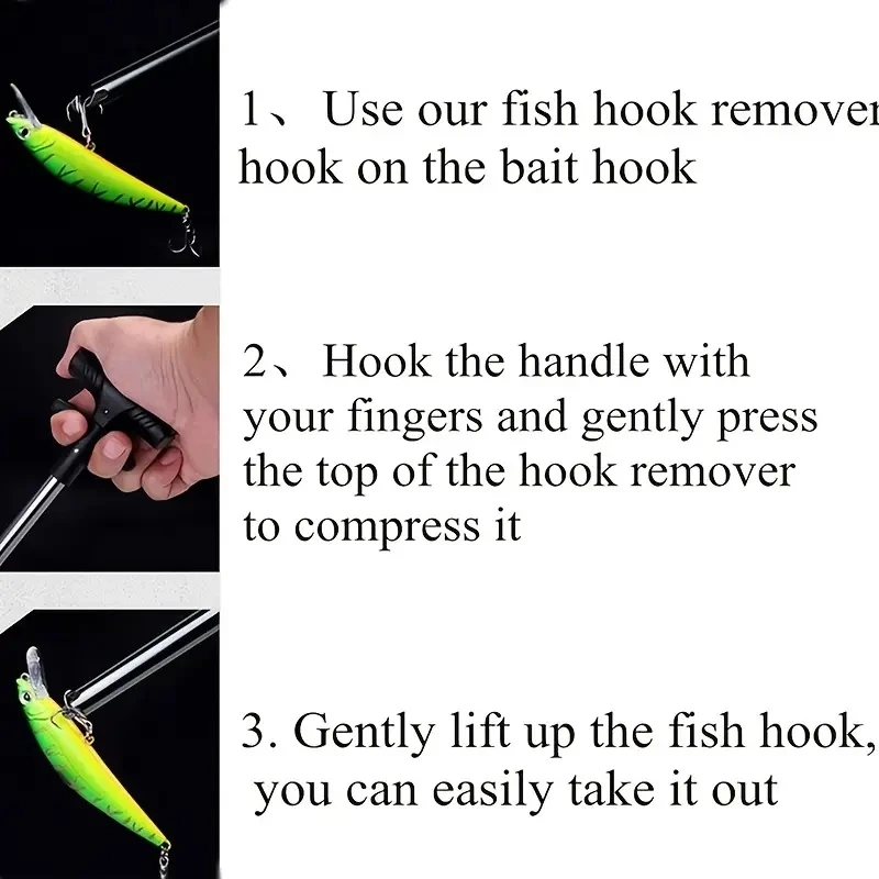 Portable Aluminum T-Hook Taker Hook Taker Hook Remover Fish Hook Separator Fishing Tackle Fishing Equipment