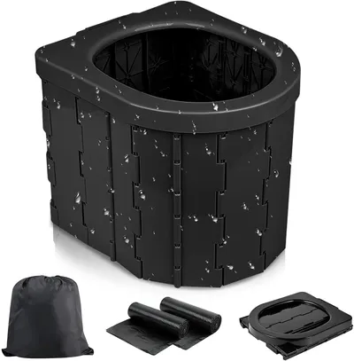 Portable and Foldable Camping Toilet Portable and Foldable Camping Toilet