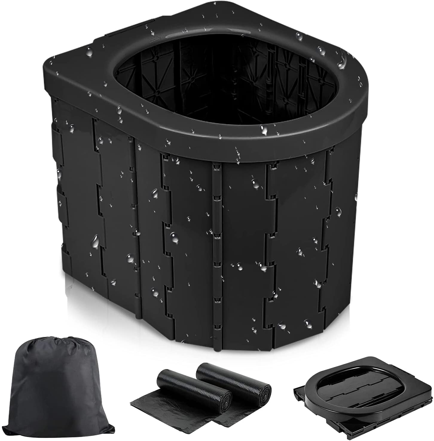 Portable and Foldable Camping Toilet Portable and Foldable Camping Toilet