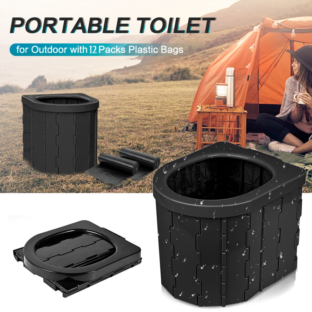 Portable and Foldable Camping Toilet Portable and Foldable Camping Toilet