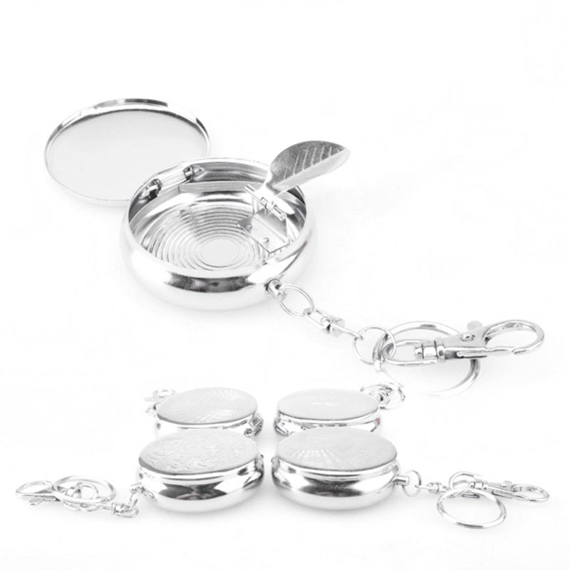 Portable Ashtray Stainless Steel Keychain Portable Ashtray Stainless Steel Keychain