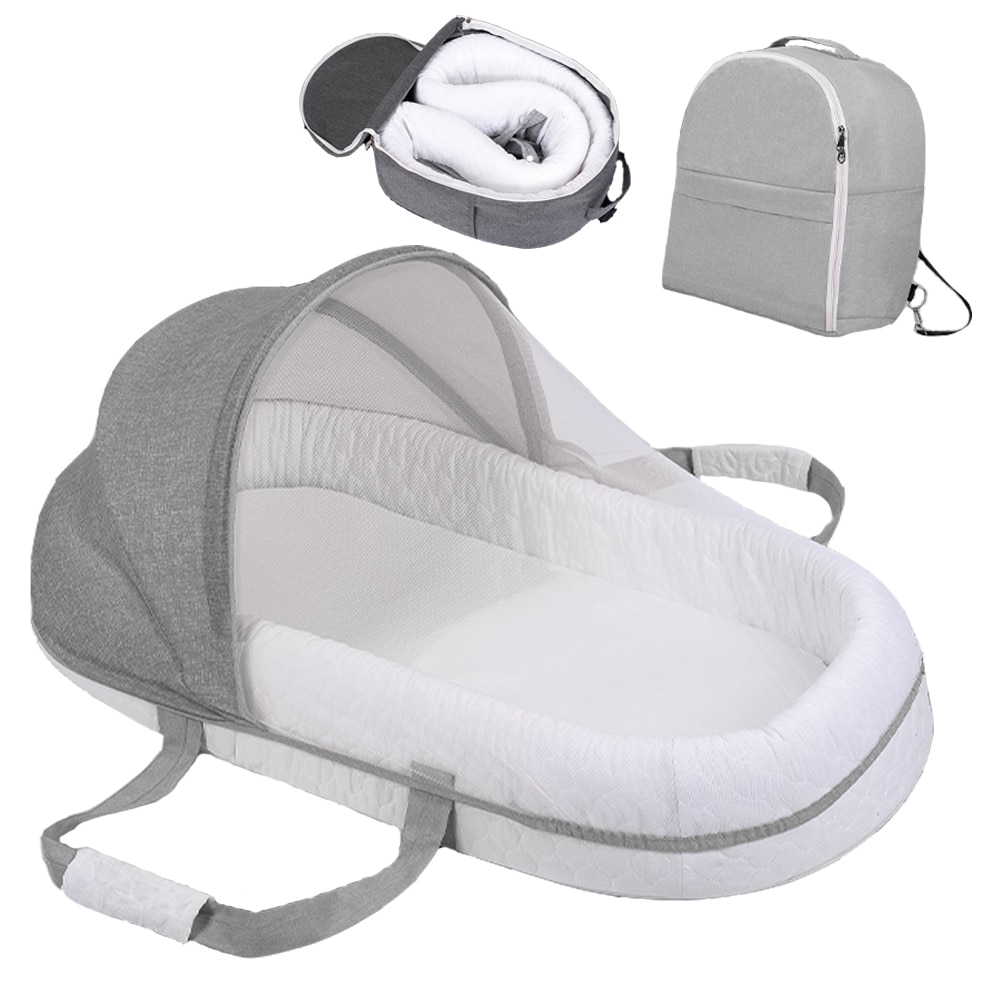 Portable Baby Nest Bed with Mosquito Net Portable Baby Nest Bed with Mosquito Net