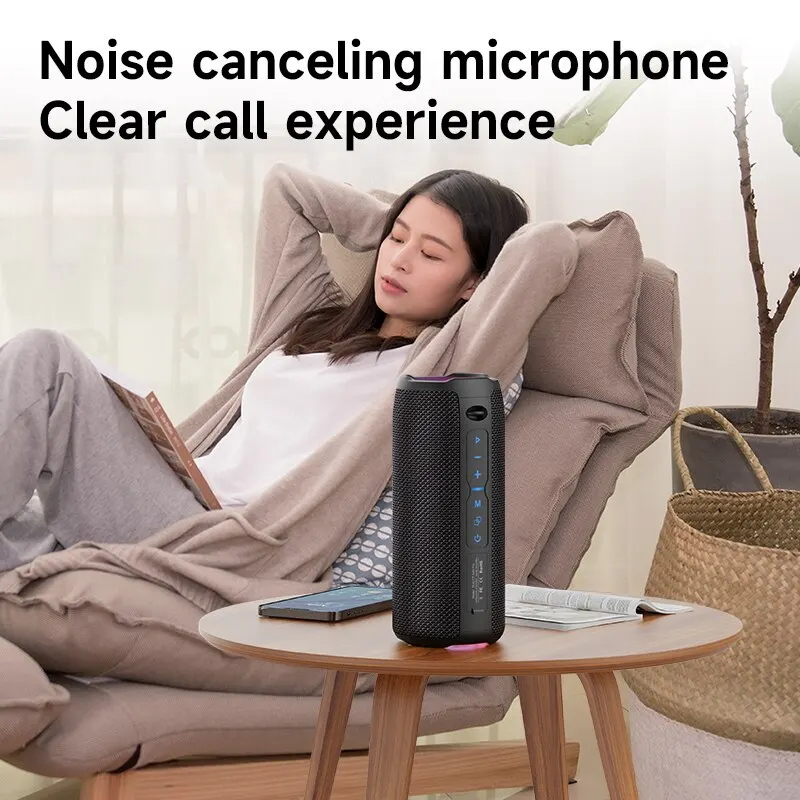 Portable Bluetooth Speaker 20W IPX6 Waterproof Powerful Sound Box Bass Boost Dual Pairing True Wireless Speaker Portable Bluetooth Speaker 20W IPX6 Waterproof Powerful Sound Box Bass Boost Dual Pairing True Wireless Speaker