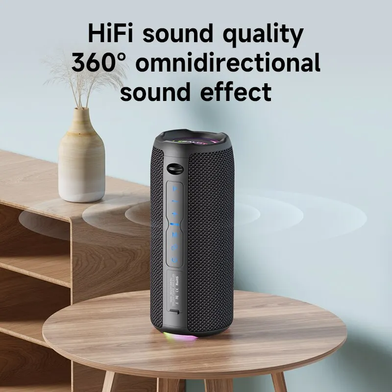 Portable Bluetooth Speaker 20W IPX6 Waterproof Powerful Sound Box Bass Boost Dual Pairing True Wireless Speaker Portable Bluetooth Speaker 20W IPX6 Waterproof Powerful Sound Box Bass Boost Dual Pairing True Wireless Speaker