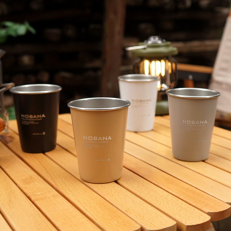 Portable Camping Cups Set with Bag (4 pcs)