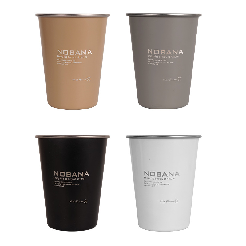 Portable Camping Cups Set with Bag (4 pcs)