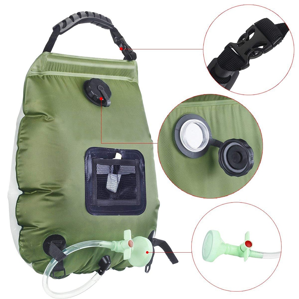 Portable Camping Shower Solar Heater