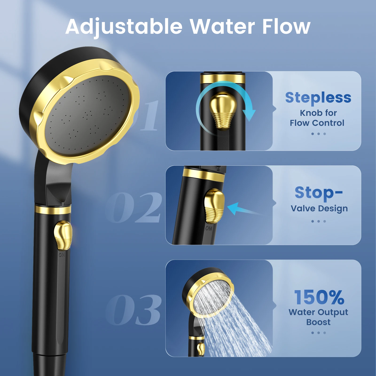 Portable Camping Shower with Rechargeable Pump 7800mAh Outdoor Shower Kit 20L Foldable Bag for Travel, Garden and Car