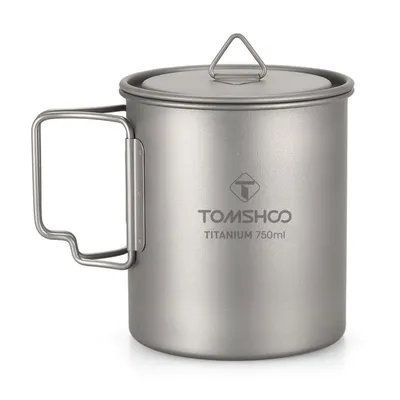Portable Camping Titanium Cup with Lid Portable Camping Titanium Cup with Lid