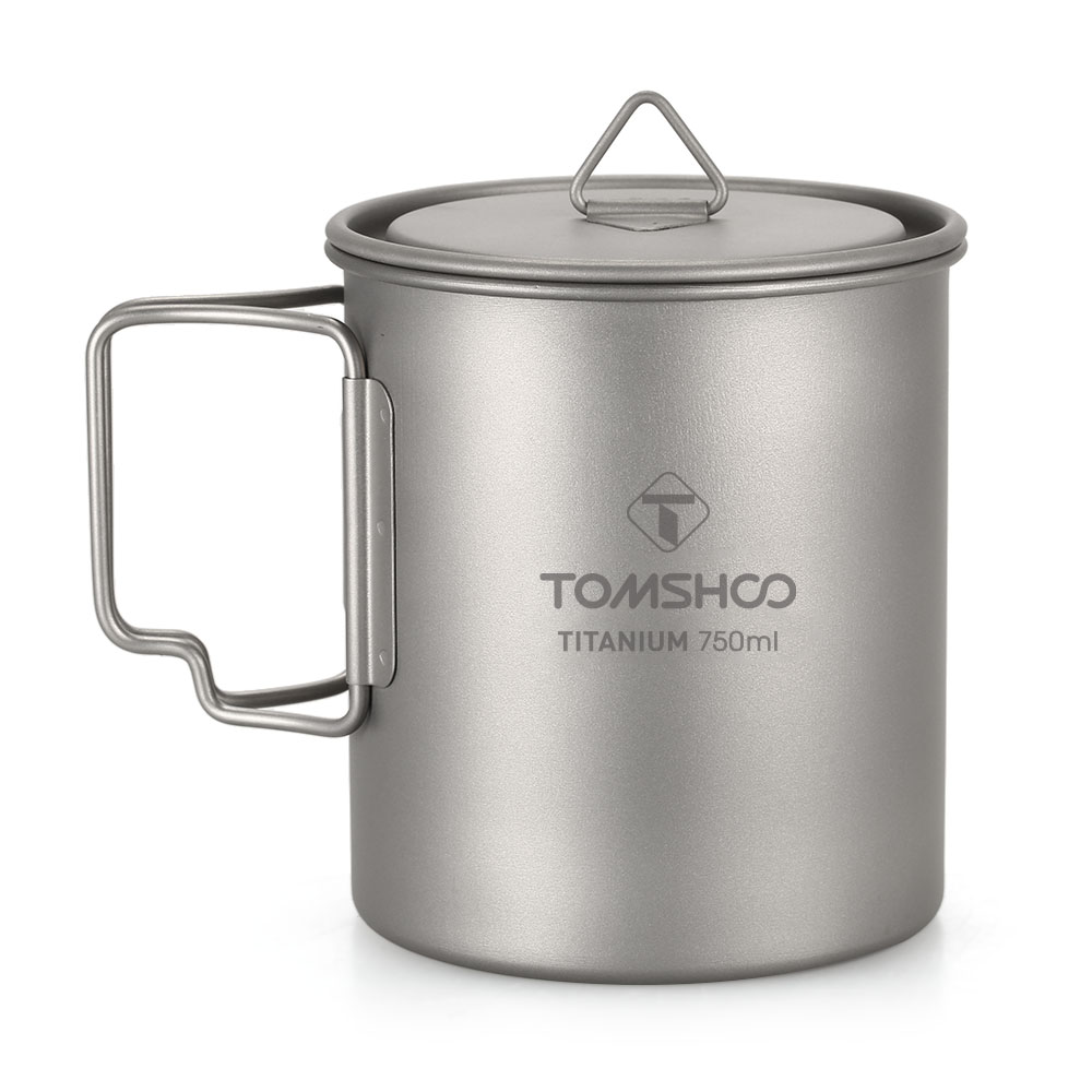 Portable Camping Titanium Cup with Lid Portable Camping Titanium Cup with Lid