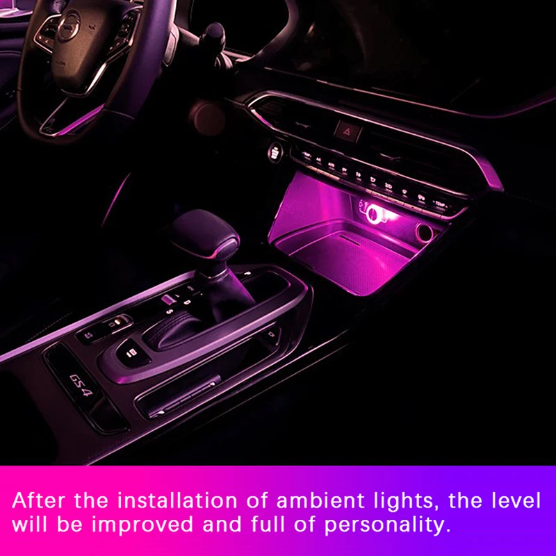 Portable Car USB Ambient Light Mini LED Decorative Atmosphere Lamps For Auto Interior Environment Light Computer Light