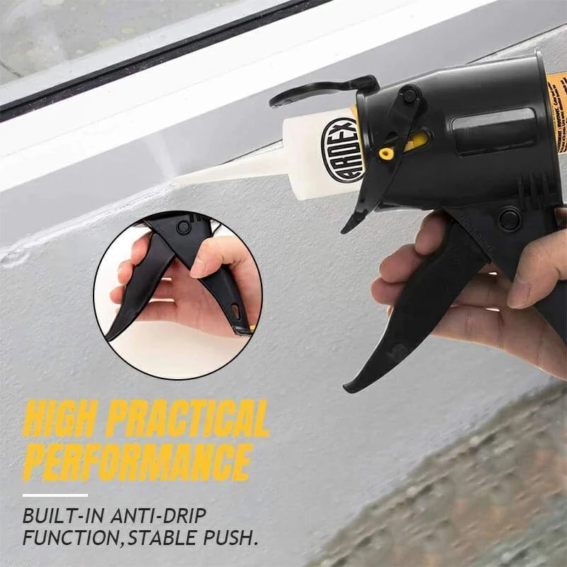 Portable Caulking Gun Manual Insulating Mastic Sealant Corner Seam Filling Tool Silicone Caulk Pressure for Cupboard Portable Caulking Gun Manual Insulating Mastic Sealant Corner Seam Filling Tool Silicone Caulk Pressure for Cupboard