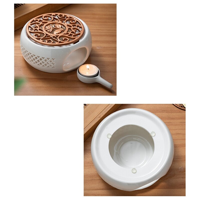 Portable Ceramic Candle Teapot Warmer Portable Ceramic Candle Teapot Warmer